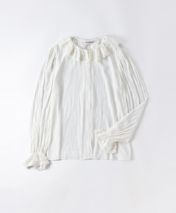 Vintage decin tuck lace collar blouse