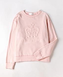 Crown-quilt sweatshirt