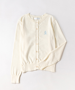 Angel crown embroidery cardigan