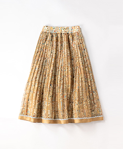 Alphabet chromos sheer tuck skirt