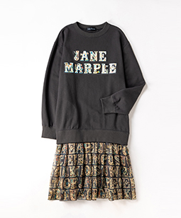 Alphabet chromos decoupage dress