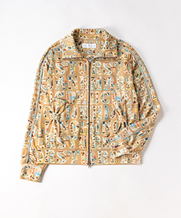 Alphabet chromos zip-up blouson