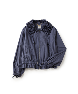 Frill collar blouson