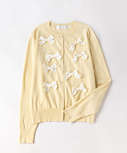 Multiple ribbons cardigan