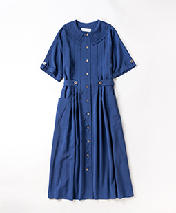 Tumbler lawn double collar dress