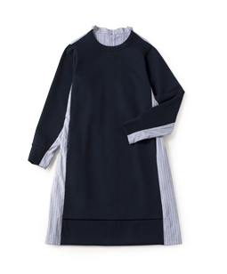  Compact fleece stripe dress