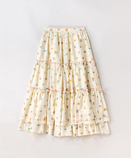 Beloved chromos picot-trim skirt