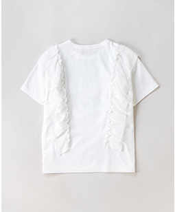 Organdy frill T-shirt