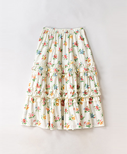 Pottery flora decoration skirt