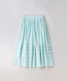 Cotton organdy dress skirt