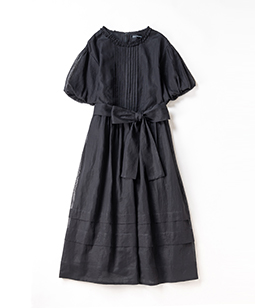 Cotton organdy puffy dress