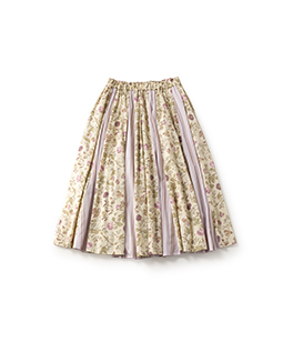 The garden vintage stripe gored skirt