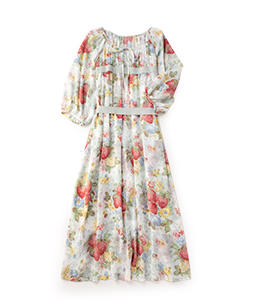 Strawberry season gather dress