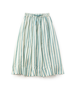 Pin tuck stripe fluffy skirt