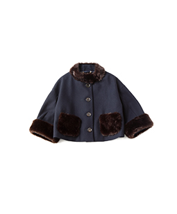 Lamb melton bolero jacket