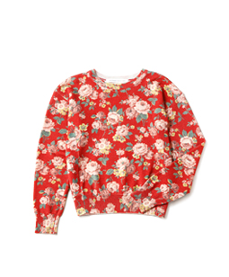 Winter rose garden sweater