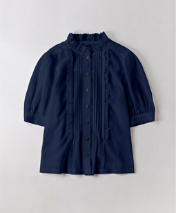 Vintage lace-trim blouse