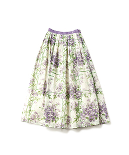 Crematis garden maxi skirt