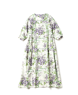 Crematis garden tablier dress