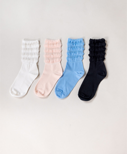 Frill-trim crew socks