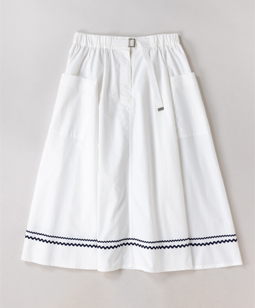 French marine flare skirt