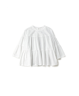 Vintage cotton tiered blouse