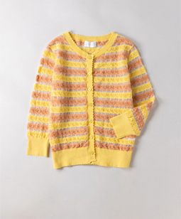 Crochet lace border cardigan
