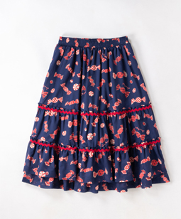 Sweet Drops rickrack-trim skirt