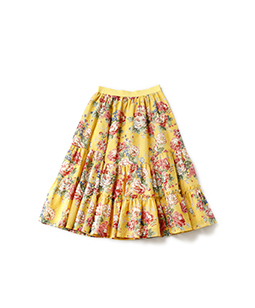 Flower parlour tiered skirt