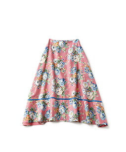 Flower parlour side flare skirt