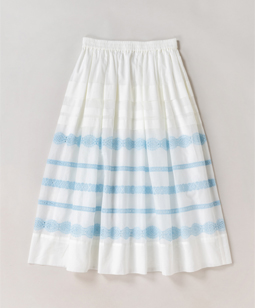 Folklore lace festal skirt