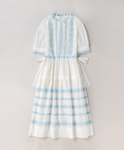 Folklore lace festal dress