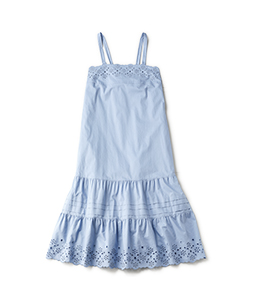 Cutwork EMB strap dress