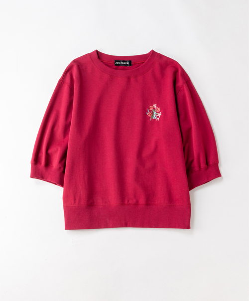 Flower embroidery sweatshirt
