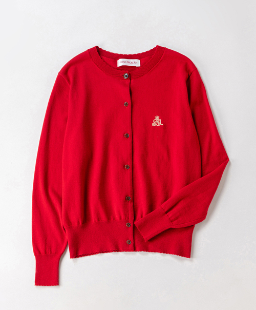 Crown logo embroidery cardigan