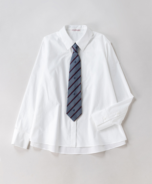 Regimental tie flare-line shirt