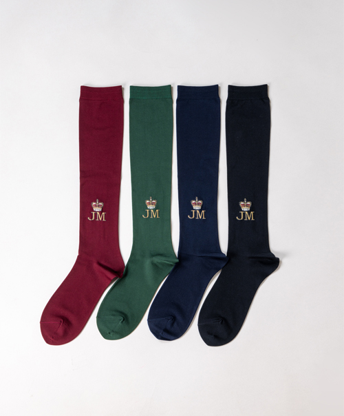 Crown logo knee socks