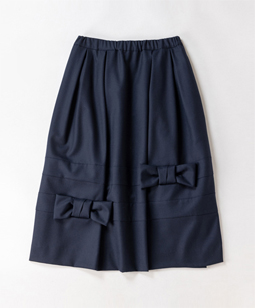 Stretch twill bell skirt