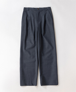 Stretch twill back-ribbons pants