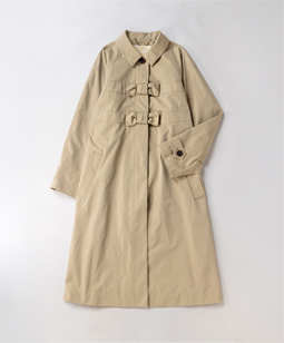 Shrink burberry double-ribbons coat
