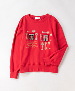 Keys collection embroidery sweatshirt