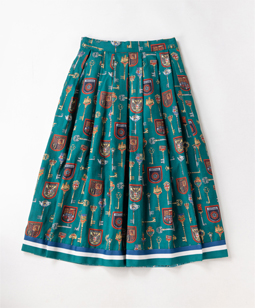 Keys collection border-trim skirt