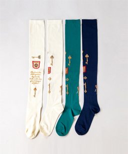 Keys collection over-knee socks