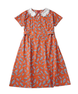 Woven Leaves shirt onepiece