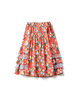 Magical bouquet wrapped skirt