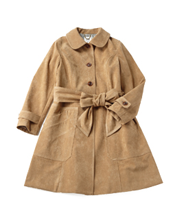 Suede rochefort coat