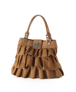 Nubuck dirndl frill bag