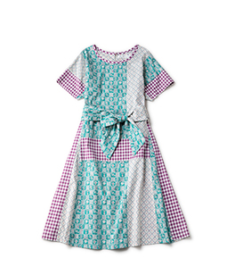 Gingham garden hybrid dress