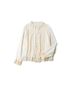 Leavers lace lawn victorian blouse