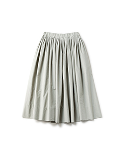 Typewriter cloth tuck skirt